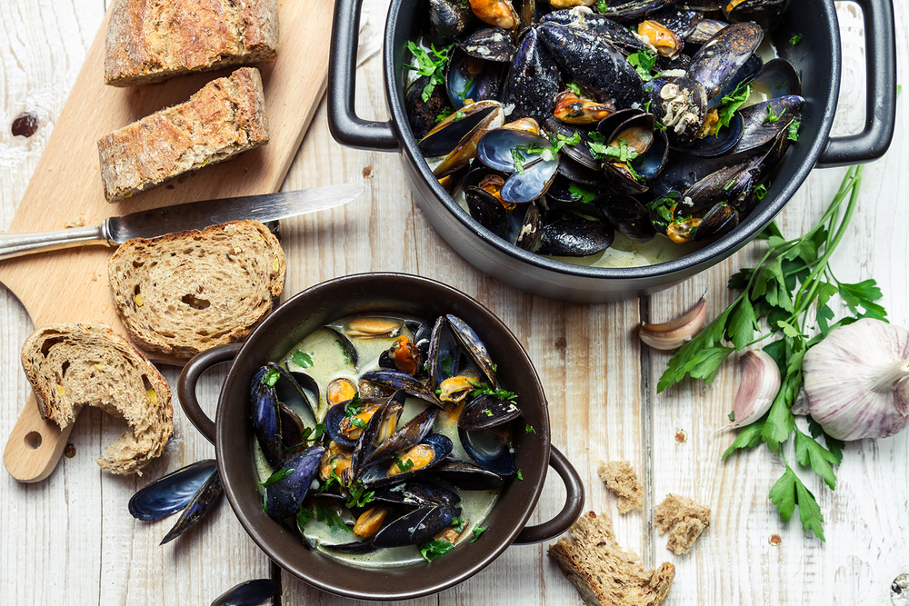 Image d'un plat de moules