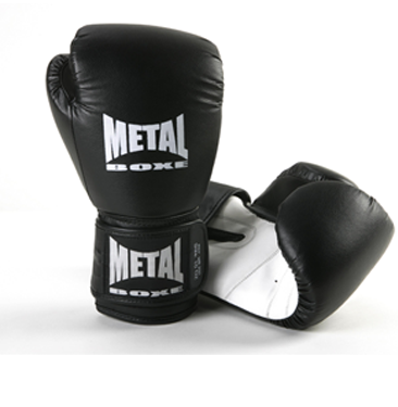 Gants de boxe noirs